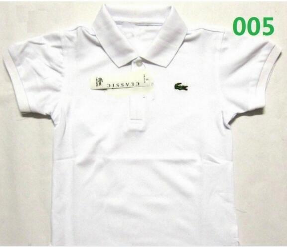 New children t-shirts Crocodile Embroidery boy girl short sleeve shirt polo kids t-shirt Designer children t shirts 6 colors tops
