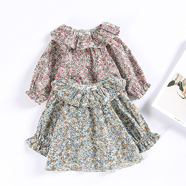 Toddler Girls Tops kids Tee shirt 2019 Brand Spring Summer Children blouse for Girls Clothes Flower Print princess Baby outwear