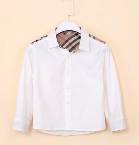 2018 children's clothing Solid color shirt new styles baby boys lapel Wind baby kids casual long-sleeve shirts Free shipping