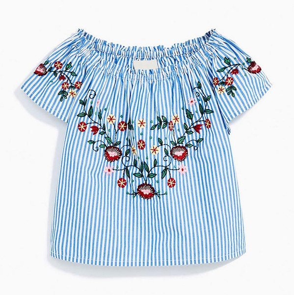 Tops blouse casual checked clothes the baby blouses for girls summer children clothing for girls pullover China factory Mixed Sizes 2-7years