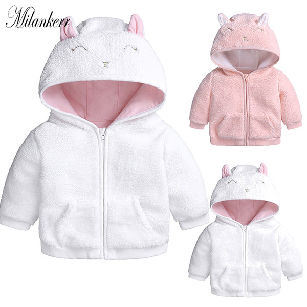 Newborn Baby Boys Girls Hooded Coats Winter Autumn Cute Casual Cotton Warm Jackets Children Sports Clothing Outwear Coat HY0104