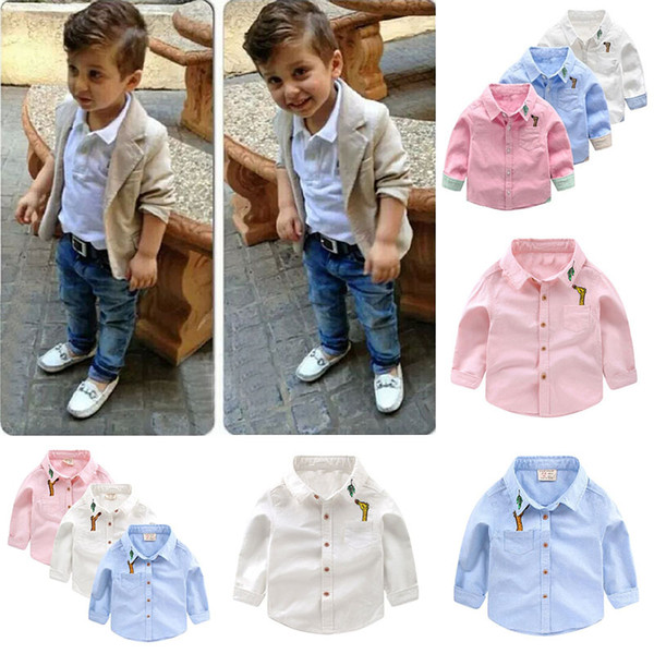 Boys' baby kids long-sleeved shirt 2019 spring edition Korean new spring edition children's shirt children's shirt fashion