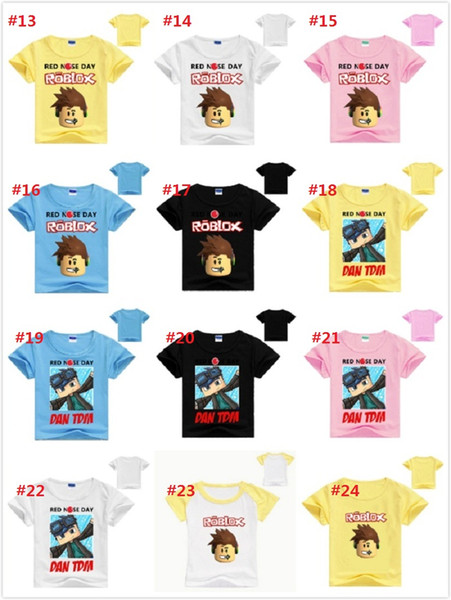 10pcs Tollder Kids T Shirt Roblox T-shirt Boys Clothes Baby Girl Tops Children Tshirt Summer Roupas Infantis Menino 25styles