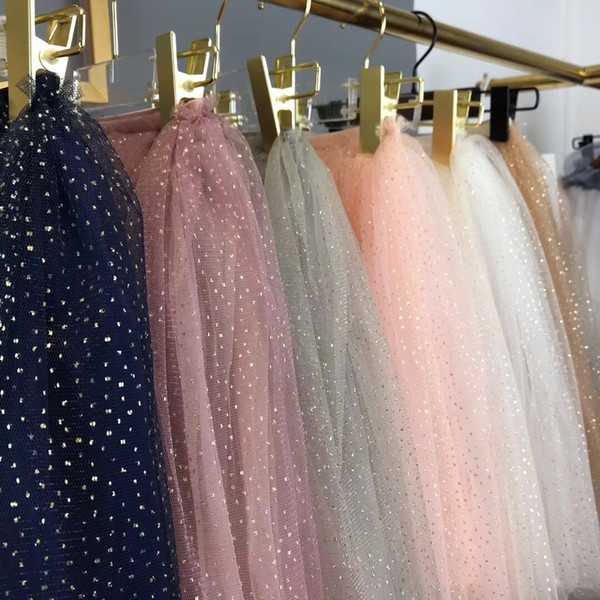 Multicolor Girl Dress Starlit sequins Half Skirt Length Dress Kids Pageant Prom First Communion Dress