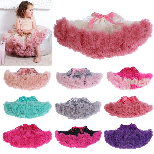 Baby Girls Tutu Skirt Fluffy Children Ballet Kids Pettiskirt Baby Girl Skirts Princess Tulle Party Dance Skirts