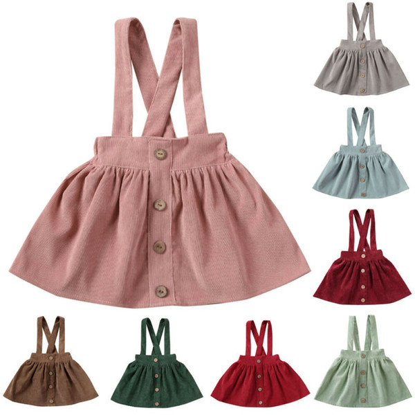 1-6T Toddler Kids Baby Girls Strap Suspender Skirt Infant Toddler Ruffled Casual Strap Sundress Summer Outfit Clothes