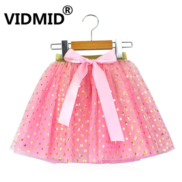 VIDMID Baby Kids Girls skirts ball grown Princess Stars Tutu Skirts Sequins Party Dance Tutu Children's clothing 4080 01