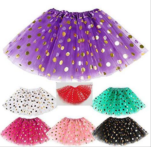 girls gold polka dot tutu skirt baby christmas tutus kids tutu skirts toddler skirts red infant pettiskirt newborn photography props fashion