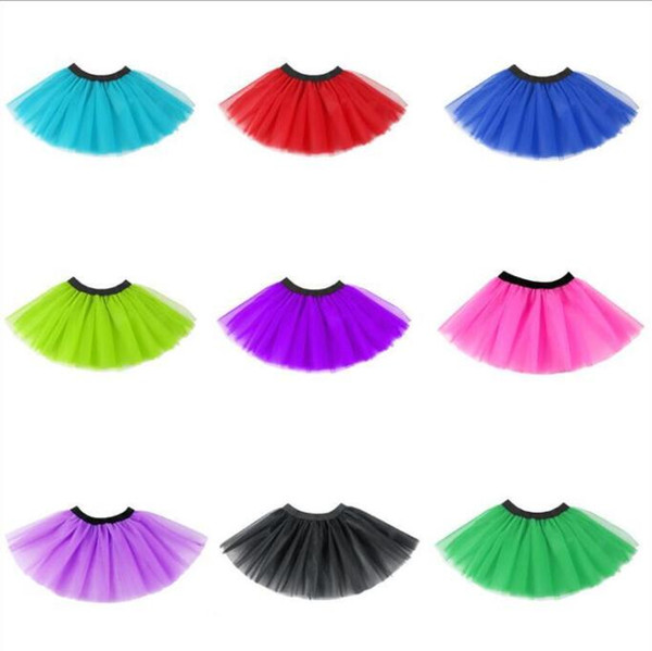 Baby Tutu Tulle Skirts Ballet Dancing Pettiskirt Princess Dance Skirts Party Skirt Dancewear Costume Dressup Fancy Skirts Mini Dresses C7201