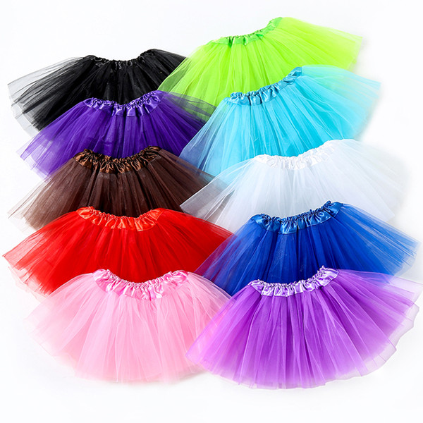 New Brand Baby Girl Clothes Pink Tutu Skirt Kids Princess Girls Skirt Ball Gown Pettiskirts Birthday Party Kawaii Skirts