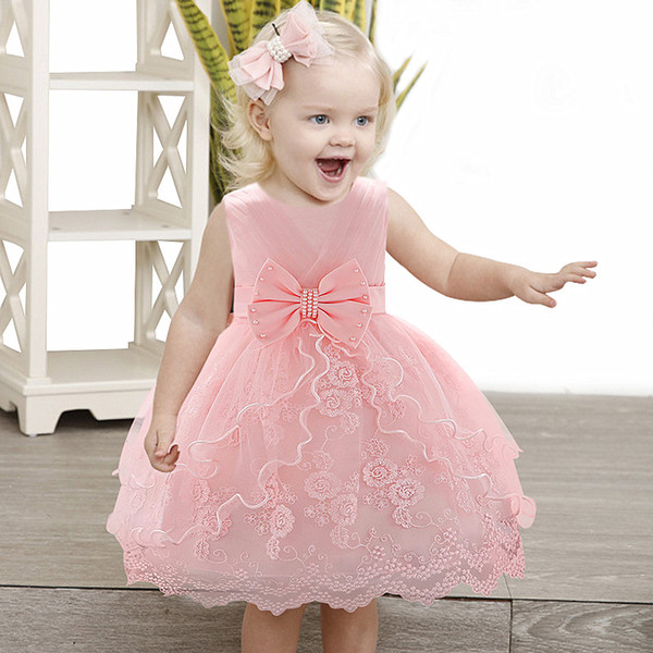 New Year Baby Girl Dress 0-24M 1 Years Baby Girls Birthday Dresses for infant Lace Vestido birthday party princess dress