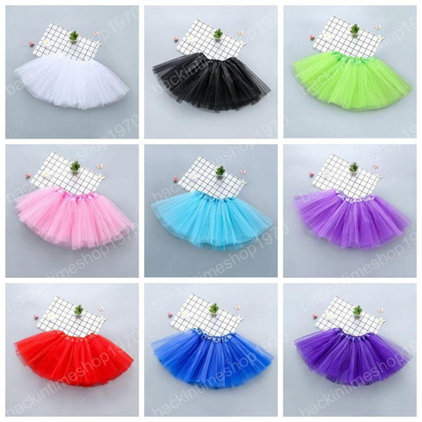 Baby Girls Clothes TUTU Skirts Kids Dance Mini Dresses Ballet Tulle Pettiskirt Fluffy Princess Fancy Party Skirt Costume Dancewear