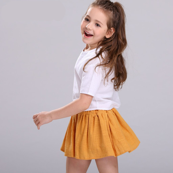 Children Girls Tutu Skirts Baby Clothes Toddler Girl Summer Clothes for Reffles Skirts Fashion Cotton Baby Girls Princess Skirt