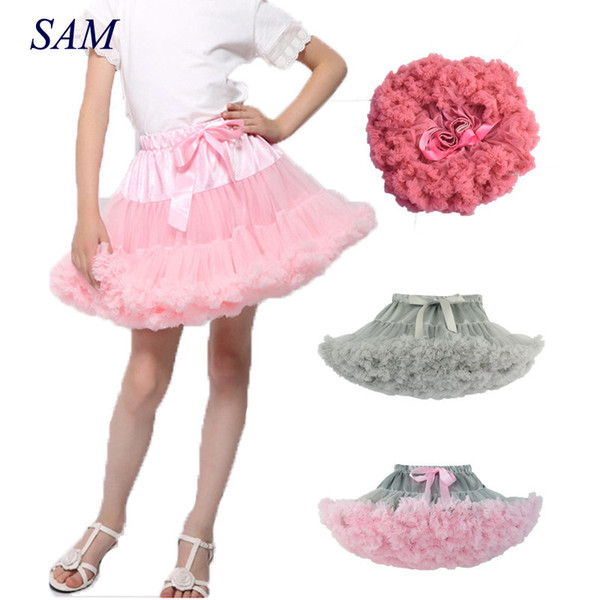 Baby Girls Tutu Skirt Fluffy Children Ballet Kids Pettiskirt Baby Girl Skirts Princess Tulle Party Dance Skirts For Girls SH190713