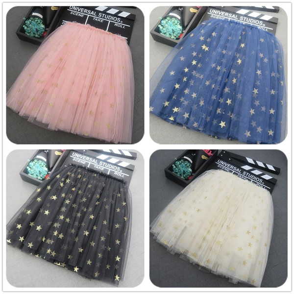 Golden Star Baby Girls tutu skirts Child Dancewear Cute Lace Tutu Kids Princess Skirt latest skirt 4 Colors