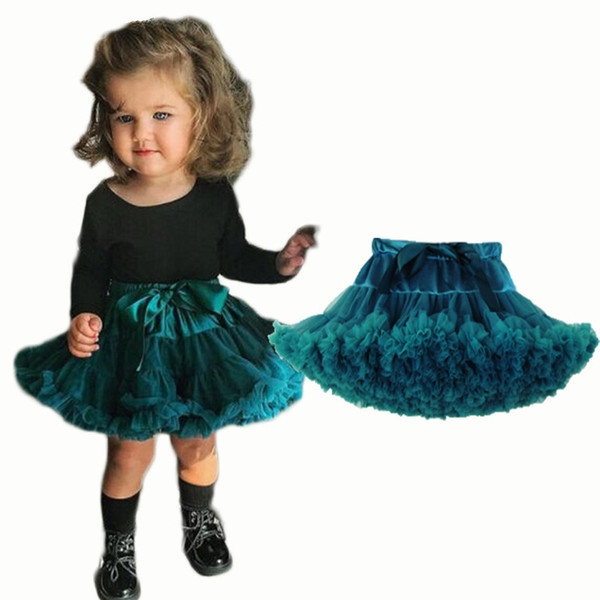 Baby Girls Tutu Skirt Fluffy Ballet Princess Tulle Party Dance Wedding Tutu Skirts For Girls Kids Clothing