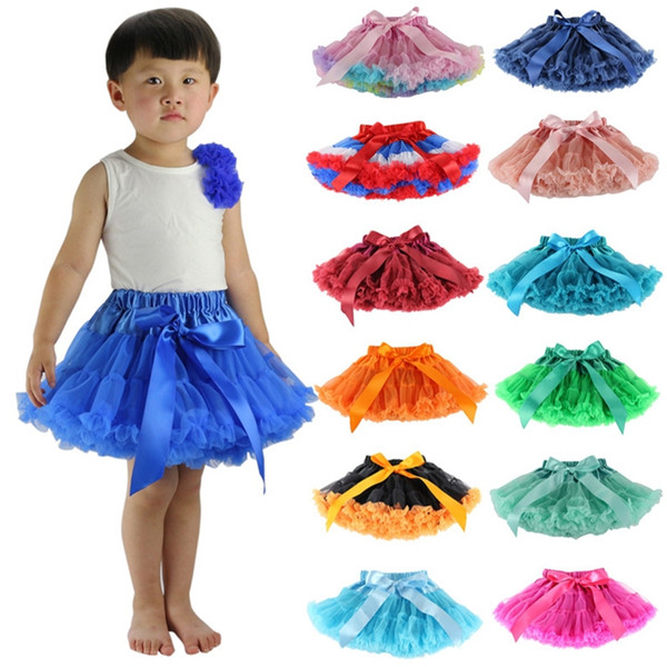 Children Designer Clothes Girls TUTU Skirts Fashion Ballet Skirts Tulle Dance Dress Princess Dress Kids Dancewear 28 Colors DHW4062