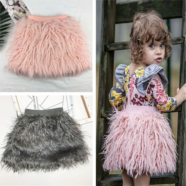 Baby Desugner Clothes Kids Clothing Autume Winter New Baby Girls Princess Skirts Imitation Fleece Fleece Skirts Cotton Wool Children Clothes