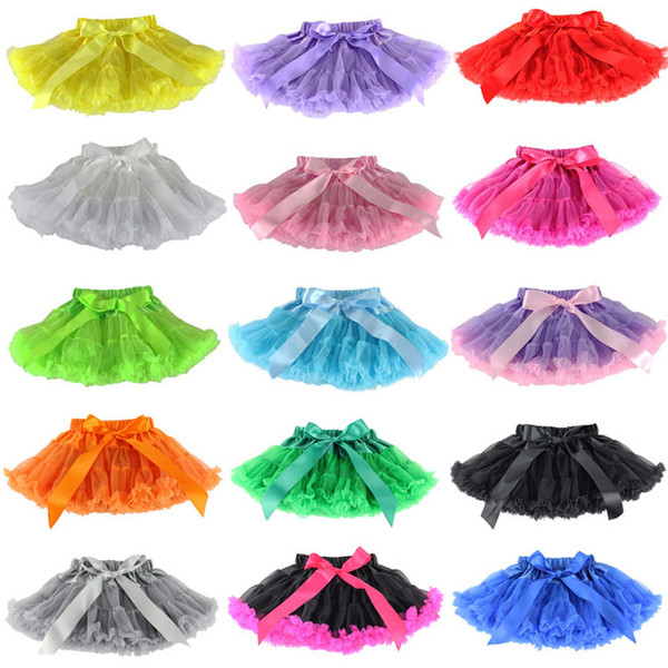 Children's Summer TUTU Skirt Princess Contrast Color Dress Stage Performance Children's Day Girls Skirt epacket