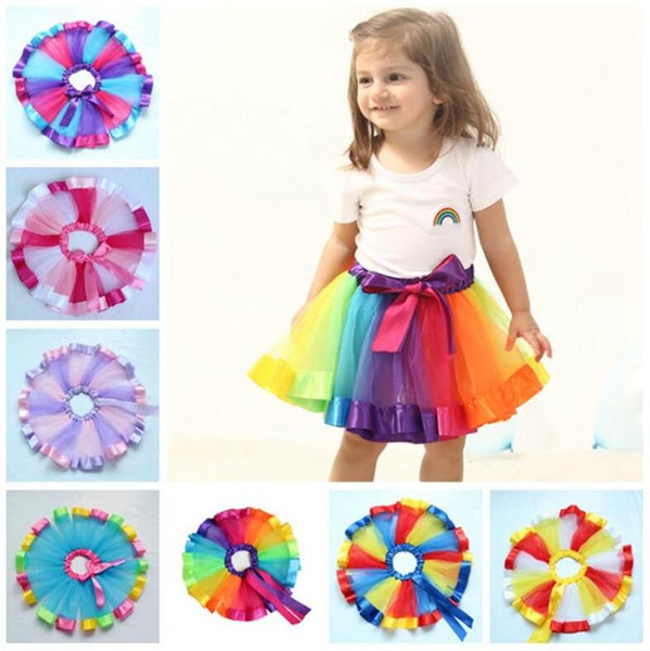 New Baby Girl Kids Sequins Princess Lace Dress Party Formal Wedding Tutu Dresses Baby Sleeveless Rainbow Dress