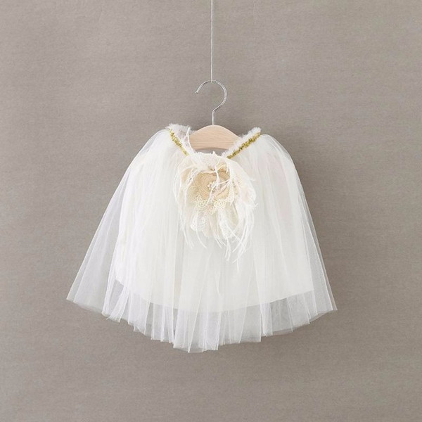 EMS DHL Free shipping 2016 Summer New Girls Princess Skirts Lace Flower TUTU Skirts Summer Style tutu Skirt