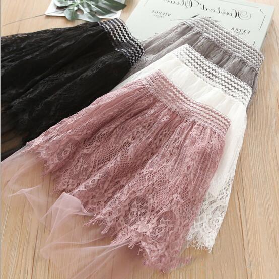 multi colors all-match new Lace skirts cute girl Summer solid color princess skirt free shipping