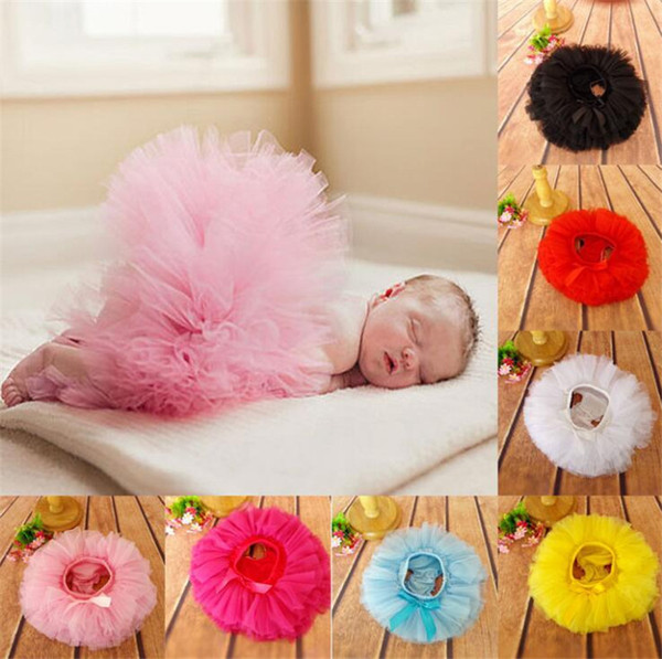 choose free Newborn Baby Girls Tutu Dress shorts Photo Photography Prop dress pants Princess Dance Tutu Skirt Fluffy Pettiskirt 11color B11