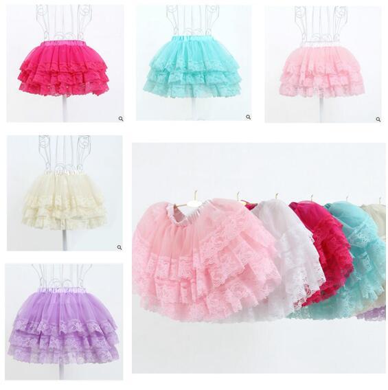 Baby Clothes Skirts For Girls Girls Summer Solid Kids Party Tutu Skirts Top Quality Skirt Children Clothing 6 Colors DHL Free Shipping