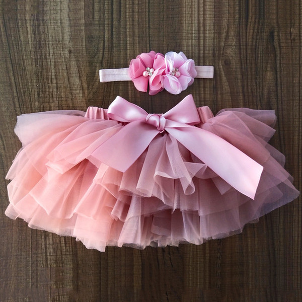 9 Colors Lovely Baby girls Tutu Skirt New Borns Pink Cartoon Tutu Dress with Cute Headband Kids Birthday Party Dress Christmas Gifts 0-3T