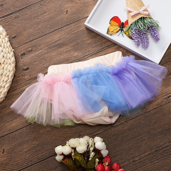 Girls INS Colorful TUTU skirts 2018 New Summer Spring Lace Short Skirt Kids Dress 6M-3A FREE SHIPPING