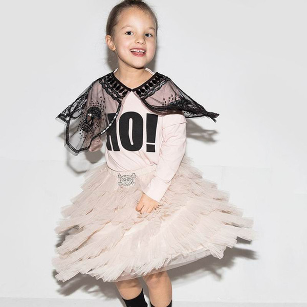 Wholesale 2019 New Style Tutu Skirts for Girl Meat Pink Long Length Gauze Princess Cake Skirt Children Clothes 0-9T FT001