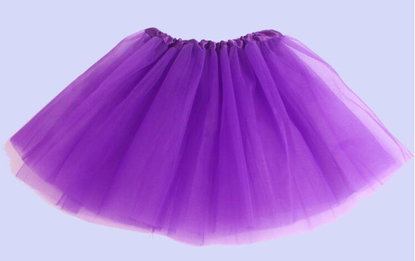 2015 girl 14 candy color kids ballet skirt 3 layers ball gown Cake skirts tutu pettiskirt Net yarn sequins dancing tutu skirts 300PCS