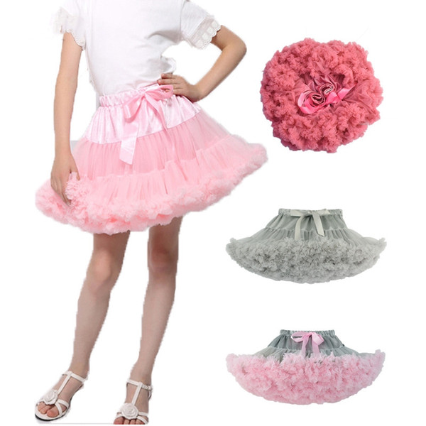 Baby Girls Tutu Skirt Fluffy Ballet Princess Tulle Party Dance Wedding Tutu Skirts For Girls Kids Clothing k1