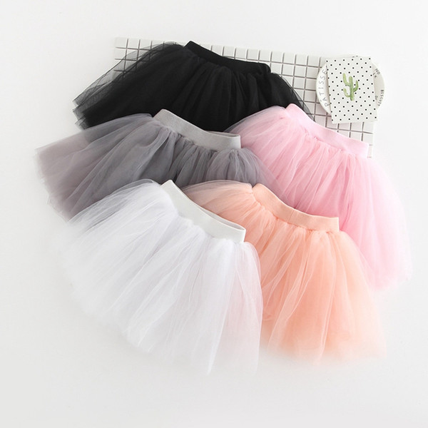 Baby Lace Tutu Dress Ball Gown Summer Skirt Pettiskirt 5 Colors Girls Skirt Dance Skirts for 2-8 Years of Kids