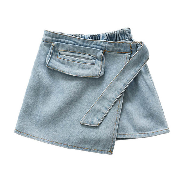 Fashion new 2019 Girls Skirts Summer wash denim Kids Skirt soft jeans Pencil Skirts kids designer clothes girls dress kids clothes A4206