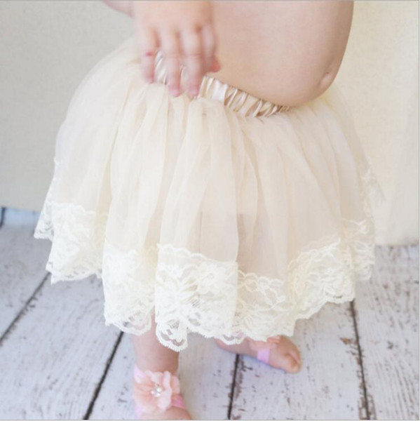 New Baby Girls Summer tutu skirt girls Kids lace tulle pitti skirt Newborn Infant bubble skirt Children Princess Lace Ball Dress KTS09