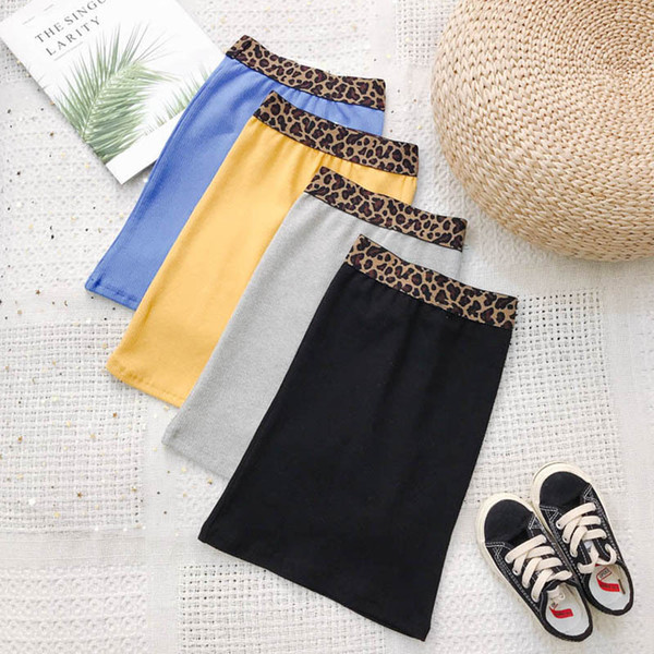 New arrived 2019 Girls Skirts Kids Designer Clothes Girls Pencil Skirts Fashion Sheath A-Line leopard Kids Skirt kids clothes A3924