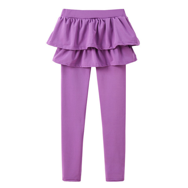 Girls Pantskirt Tutu Skirts Pants Kids Falbala Skorts Children Princess Leggings Tights Safe Under Wear Fake Two Piece Dress Trousers Hot