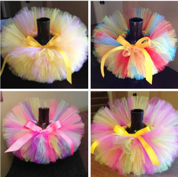 HOT candy color kids Baby tutus skirt With Bowknot dance dresses Ballet skirt Party Skirt Bubble skirt Kint by hand Christmas gift 1pc/lot