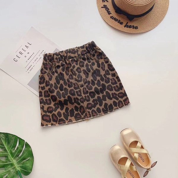 2019 Kids girls Leopard skirts Baby girl spring summer fashion skirt children shorts dress