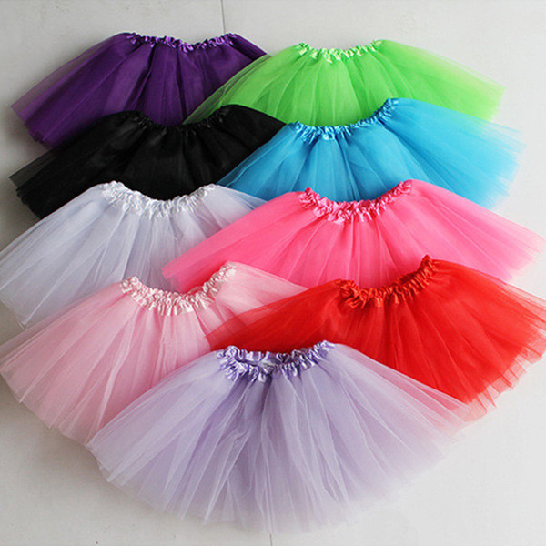 Girls Tutu Skirt 2019 Summer Toddler Boutique Pleated Mini Skirts Party Costume A-Line Ballet Dresses Kids Clothes 19 Colors Hot Sell A42504