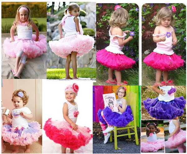 Princess Tutu Skirt Candy Pettiskirt Children Kid Baby Girls Multilayer Tulle Party Dance Cake Ballet Tutu Skirts