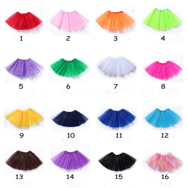 Children Tutu Cosplay Skirt Three Layer Gauze ball gown Tutu Skirt Children Girl Ballet Dance Skirt Free Shipping