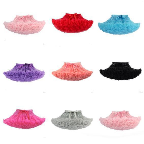Baby Girls Tutu Skirt 29 Colors Ballerina Pettiskirt Layer Fluffy Children Ballet Skirts For Party Dance Princess Girl Gift Free Shipping