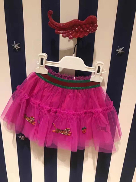 free shipping Fashion Baby Kids Girls Princess tiger Sequins Party Dance Ballet Tutu Skirts tule skirt girls children skirt