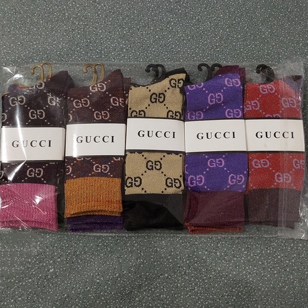 Hot autumn new candy color letter pile heap female socks fashion trend multicolor wild cotton socks