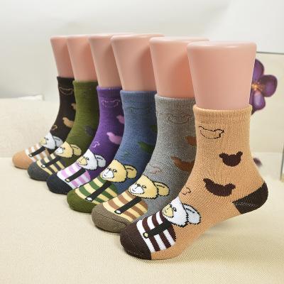 2019 New Arrival Boys & Girls Autumn & Winter Knitted Cartoon Socks Kids Cotton Soft Socks Baby Candy Color Brand Socks