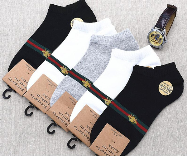 5 Pairs/10pcs Top quality Fashion mens sock unisex women Cotton Couple mens socks Free size