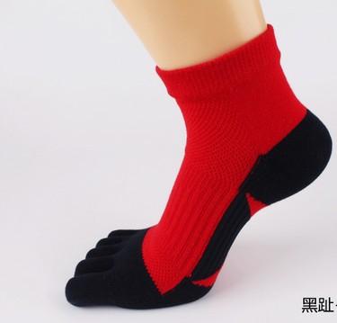 lMen's five finger socks cotton deodorant sweat running five toe socks men's sports boat socks wholesale 10pair