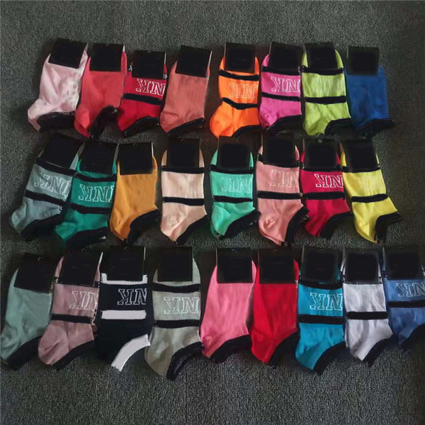 2019 Fashion Socks Adult Cotton Short Ankle Socks Sports Basketball Soccer Teenagers Cheerleader New Sytle Girls Women Sock with Tags